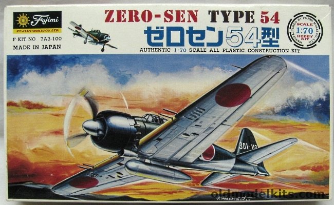 Fujimi 1/70 Mitsubishi A6M5 Zero-Sen Type 54, 7A3-100 plastic model kit